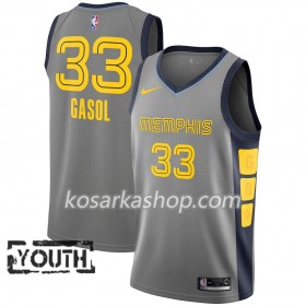 Dres Memphis Grizzlies Marc Gasol 33 Nike 2018-19 City Edition Siva Swingman - Dječji